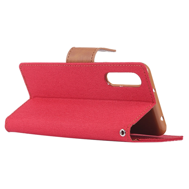 GOOSPERY CANVAS DIARY Canvas Texture Horizontal Flip PU Leather Case for Huawei P20, with Holder & Card Slots & Wallet