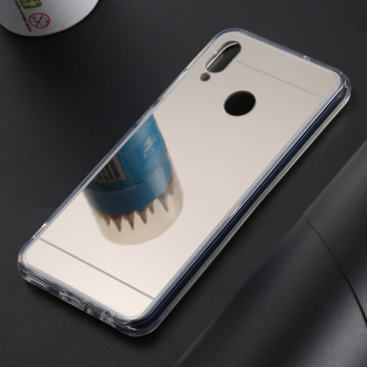 Ultra-thin Electroplating Mirror Acrylic TPU Protective Back Cover Case for Huawei Honor 10 Lite (Silver)