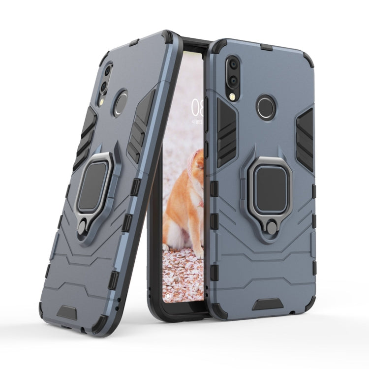 PC + TPU Shockproof Protective Case for Huawei P20 Lite / Nova 3e, with Magnetic Ring Holder