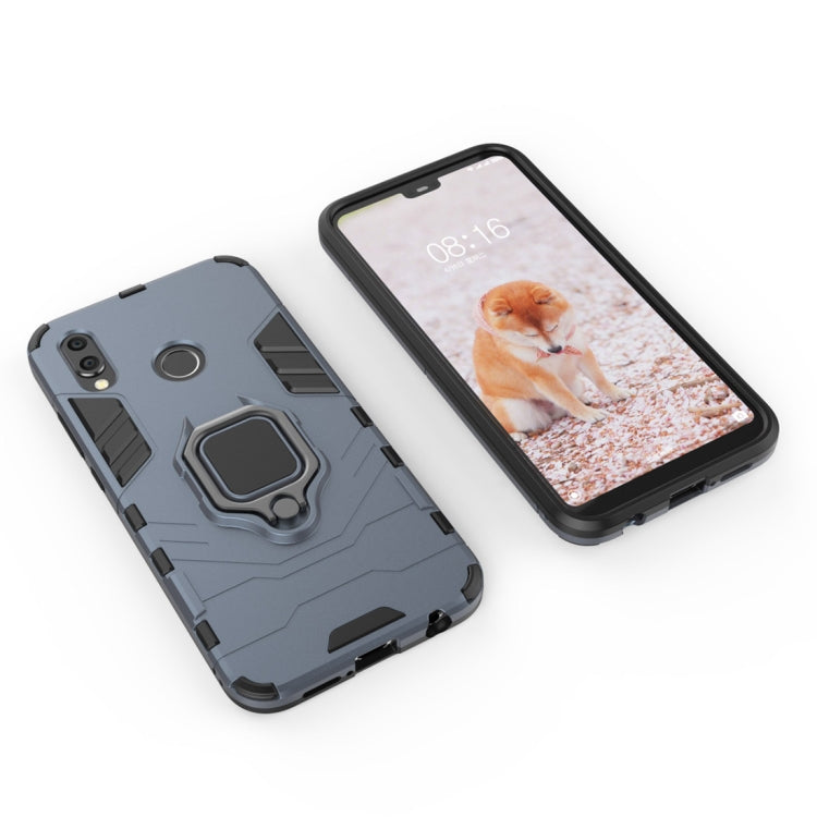 PC + TPU Shockproof Protective Case for Huawei P20 Lite / Nova 3e, with Magnetic Ring Holder