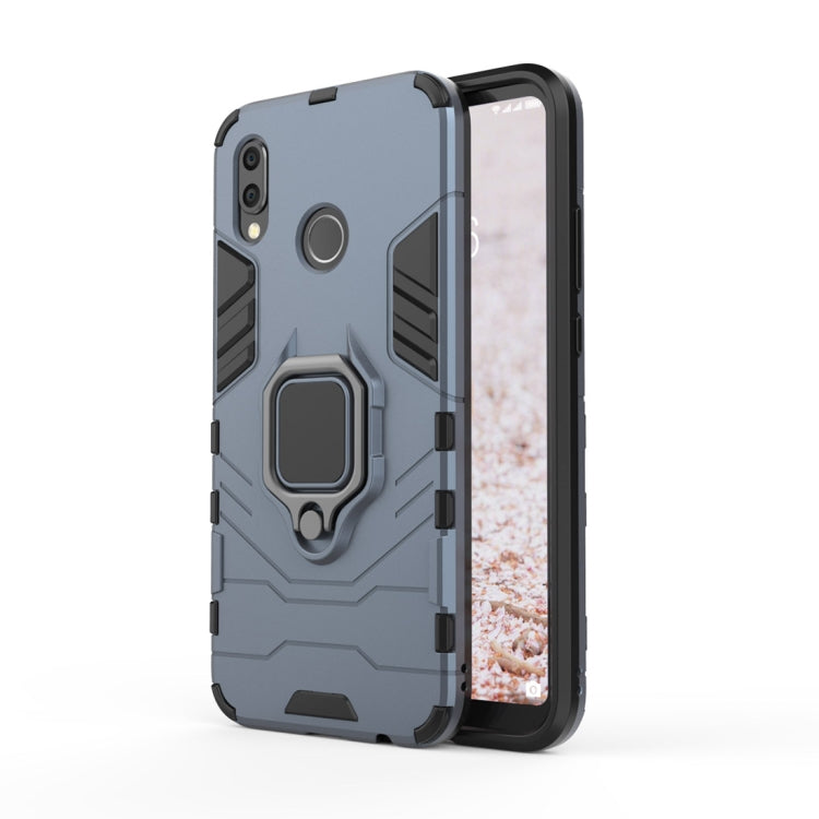 PC + TPU Shockproof Protective Case for Huawei P20 Lite / Nova 3e, with Magnetic Ring Holder