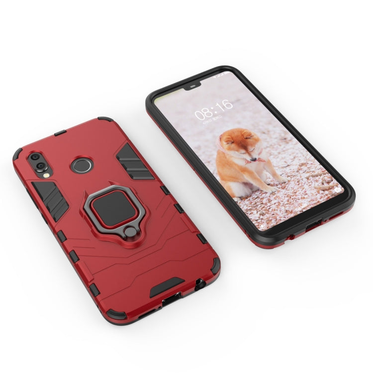 PC + TPU Shockproof Protective Case for Huawei P20 Lite / Nova 3e, with Magnetic Ring Holder