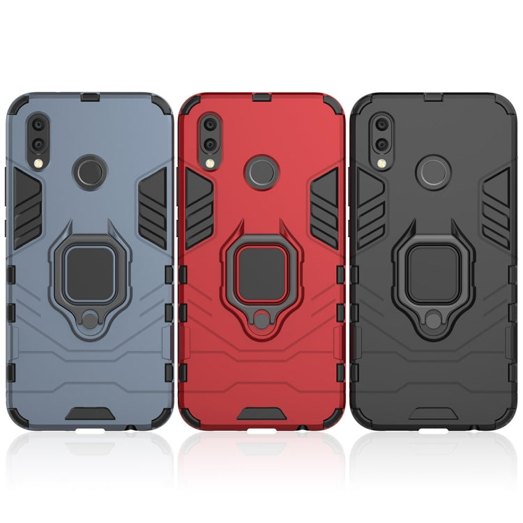 PC + TPU Shockproof Protective Case for Huawei P20 Lite / Nova 3e, with Magnetic Ring Holder
