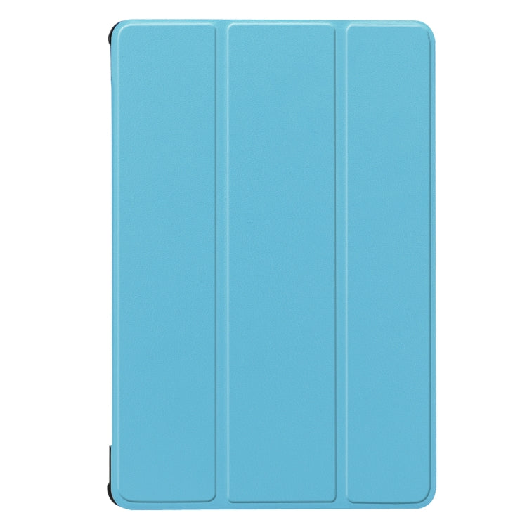 For Huawei MediaPad M5 10.8 inch Tri-Fold Custer Texture Horizontal Flip PU Leather Protective Case with Holder