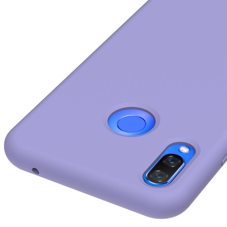 Solid Color Liquid Silicone Dropproof Protective Case for Huawei Nova 3