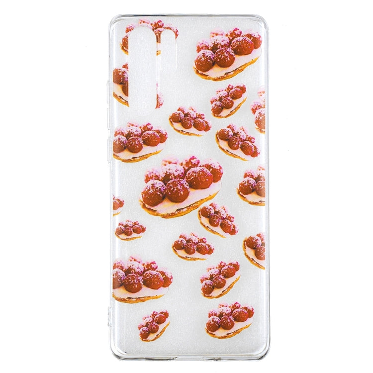 Strawberry Pie Pattern Transparent TPU Protective Case for Huawei P30 Pro