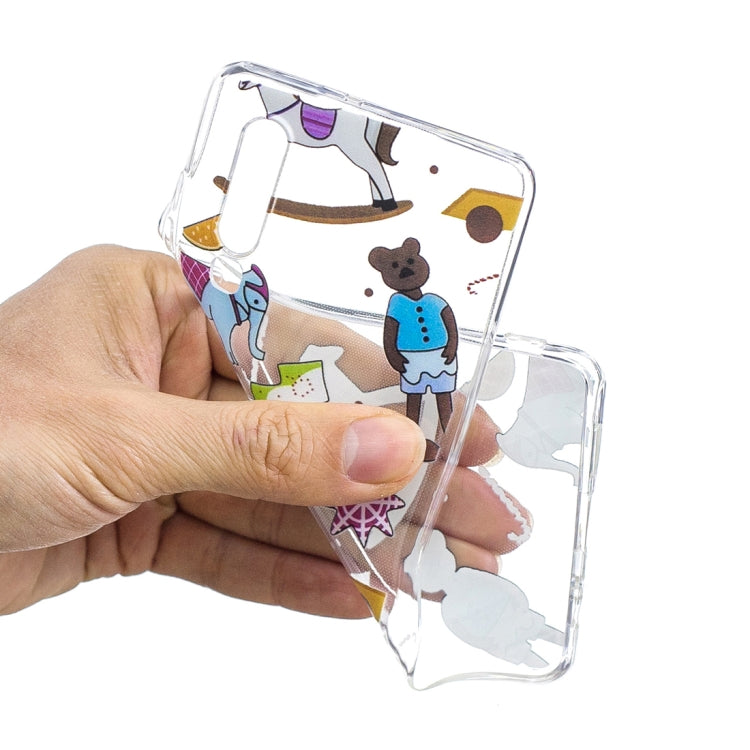 Puppet Toys Pattern Transparent TPU Protective Case for Huawei P30