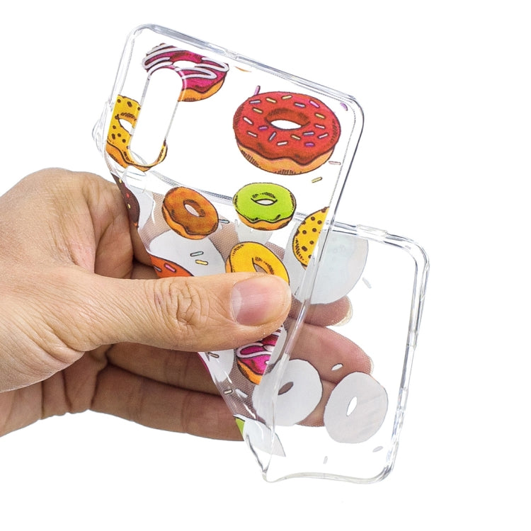 Doughnut Pattern Transparent TPU Protective Case for Huawei P30