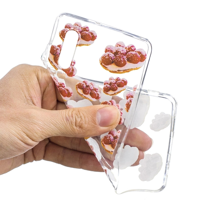 Strawberry Pie Pattern Transparent TPU Protective Case for Huawei P30