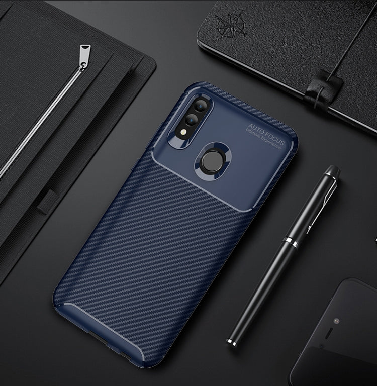 Carbon Fiber Texture Shockproof TPU Case for Huawei Honor 10 Lite
