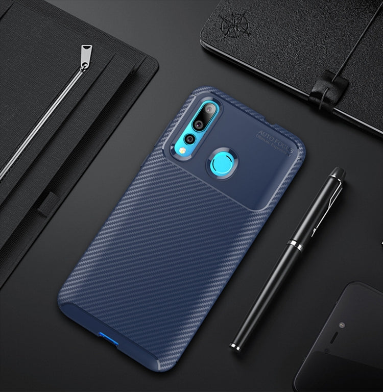 Carbon Fiber Texture Shockproof TPU Case for Huawei Nova 4