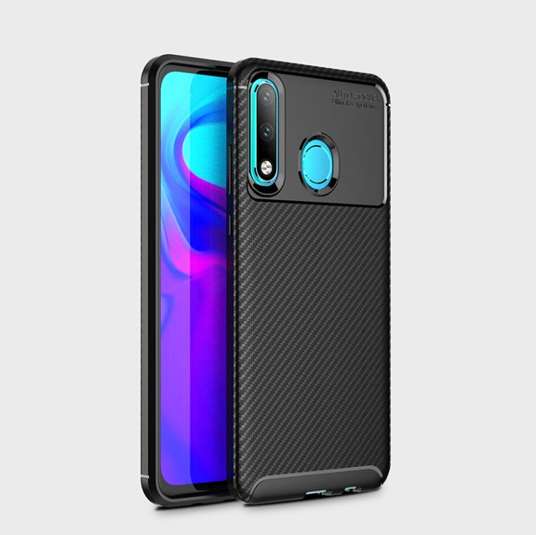 Carbon Fiber Texture Shockproof TPU Case for Huawei P30 Lite