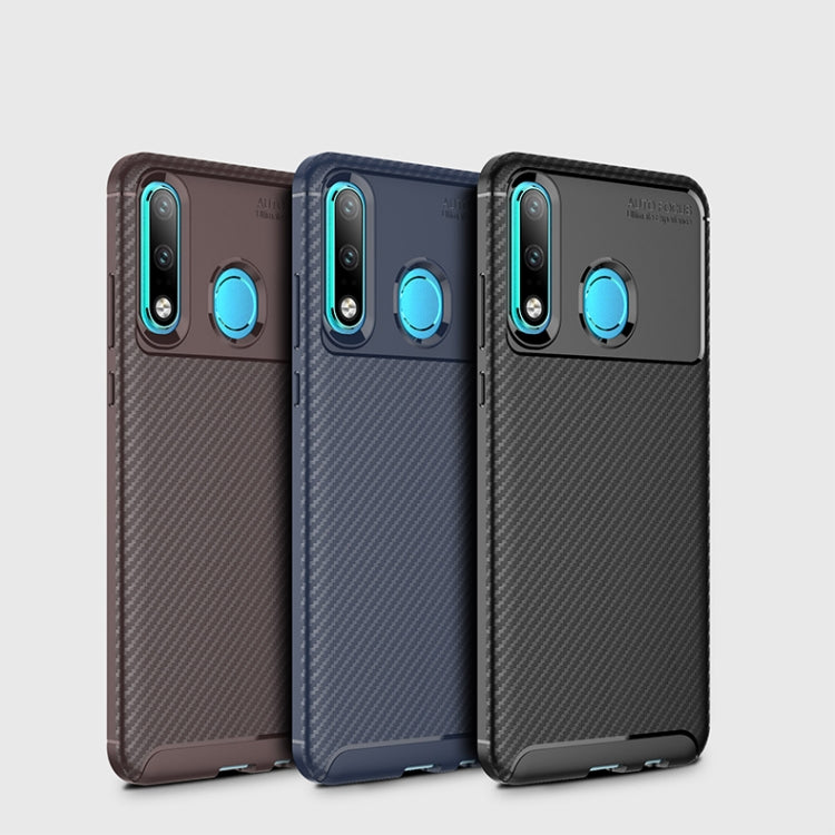 Carbon Fiber Texture Shockproof TPU Case for Huawei P30 Lite