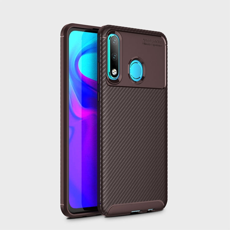 Carbon Fiber Texture Shockproof TPU Case for Huawei P30 Lite