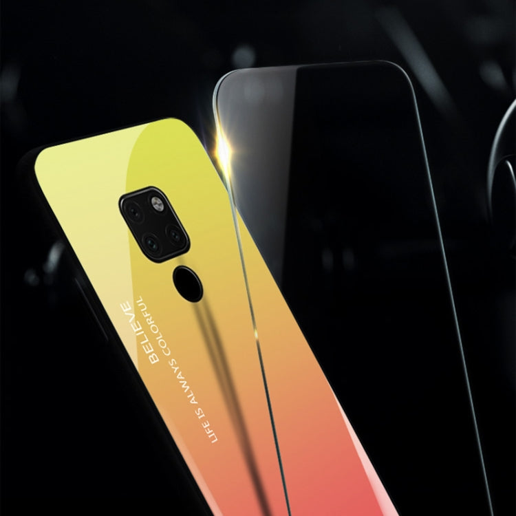 Gradient Color Glass Case for Huawei Mate 20 X