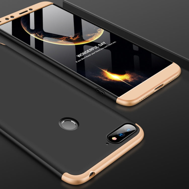GKK Three Stage Splicing Full Coverage PC Case for Huawei Honor 7A / Y6 (2018)
