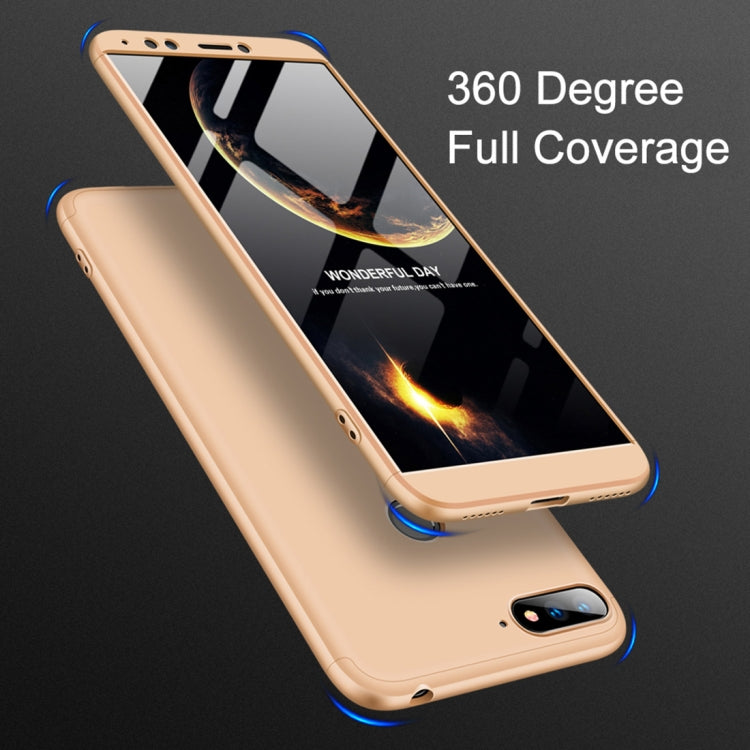 GKK Three Stage Splicing Full Coverage PC Case for Huawei Honor 7A / Y6 (2018)