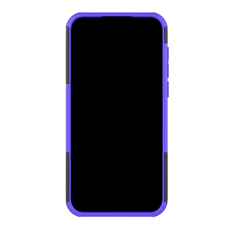 Shockproof PC + TPU Tire Pattern Case for Huawei Honor 8s, with Holder