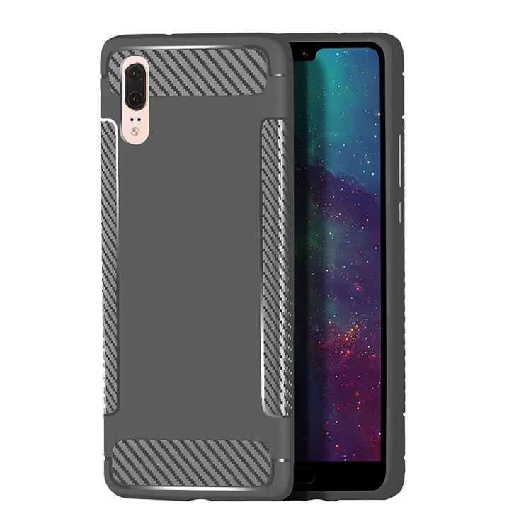 Carbon Fiber Anti-slip TPU Protective Case for Huawei P20