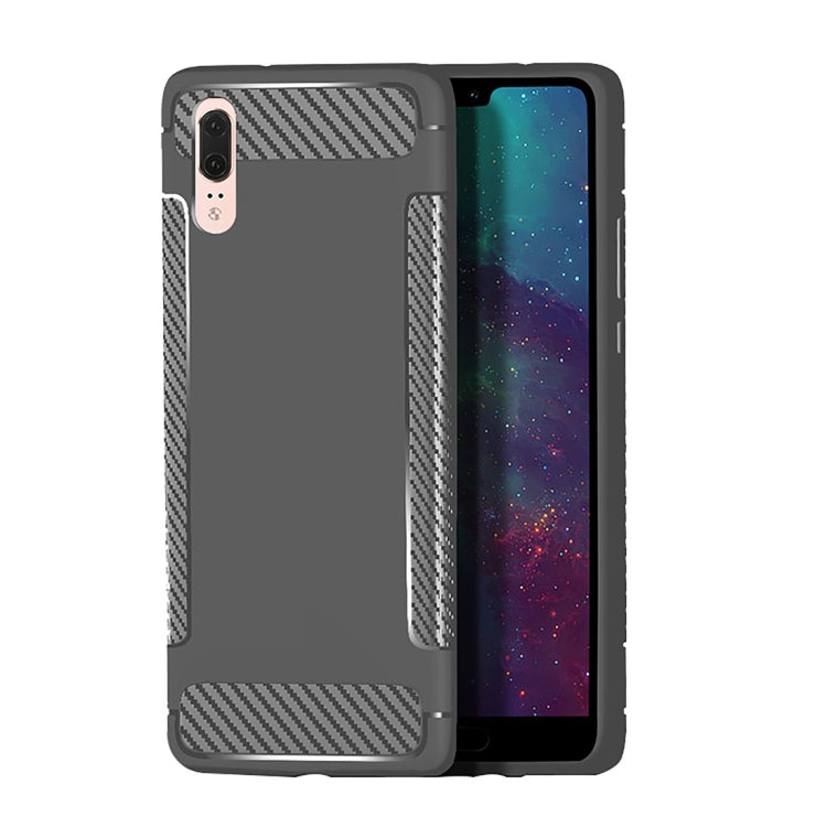 Carbon Fiber Anti-slip TPU Protective Case for Huawei P20 Pro