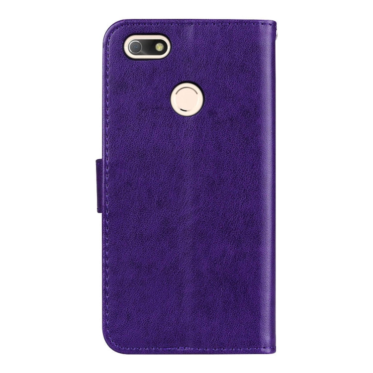 For Huawei P9 Lite Mini Rose Embossed Horizontal Flip Environmental PU Leather Case with Holder & Card Slots & Wallet