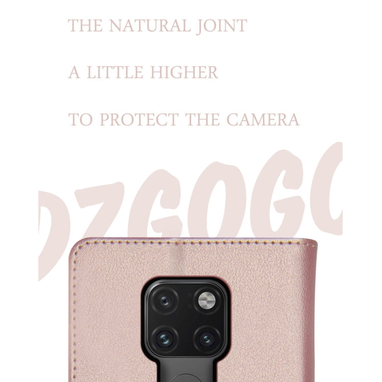 DZGOGO MILO Series PC + PU Horizontal Flip Leather Case for Huawei Mate 20, with Holder & Card Slot & Wallet