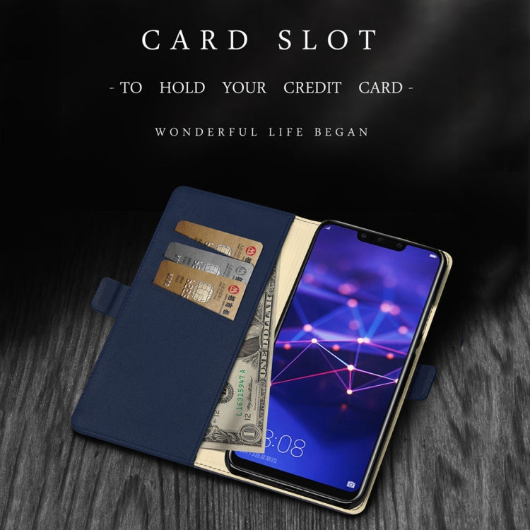 DZGOGO MILO Series PC + PU Horizontal Flip Leather Case for Huawei Mate 20 Lite, with Holder & Card Slot & Wallet