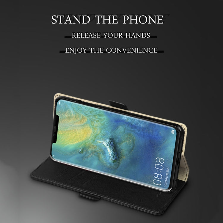 DZGOGO MILO Series PC + PU Horizontal Flip Leather Case for Huawei Mate 20 Pro, with Holder & Card Slot & Wallet