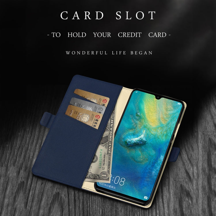 DZGOGO MILO Series PC + PU Horizontal Flip Leather Case for Huawei Mate 20 X, with Holder & Card Slot & Wallet