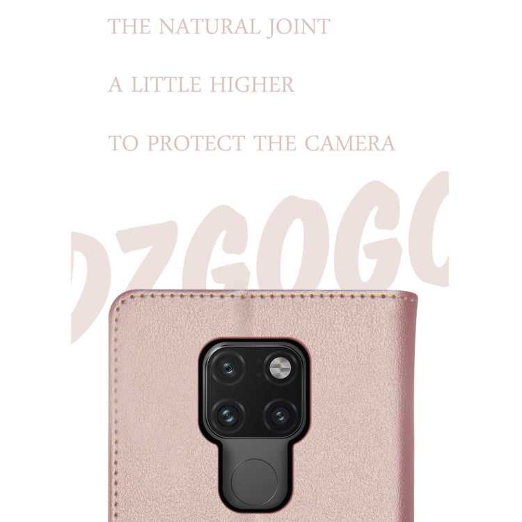 DZGOGO MILO Series PC + PU Horizontal Flip Leather Case for Huawei Mate 20 X, with Holder & Card Slot & Wallet