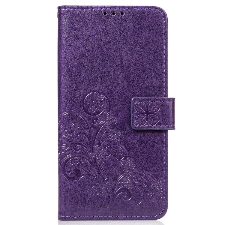 Lucky Clover Pressed Flowers Pattern Leather Case for Huawei Mate 20, with Holder & Card Slots & Wallet & Hand Strap