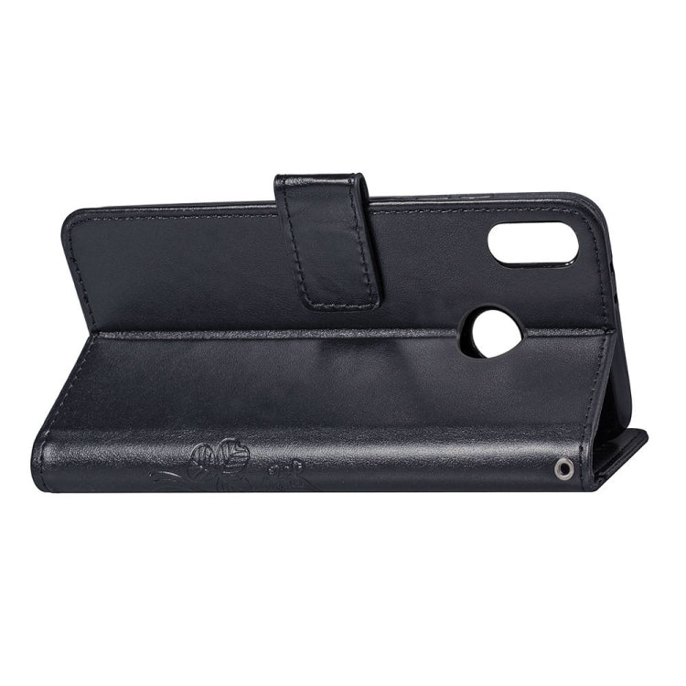 Lucky Clover Pressed Flowers Pattern Leather Case for Huawei Y9 (2019) / Enjoy 9 Plus, with Holder & Card Slots & Wallet & Hand Strap