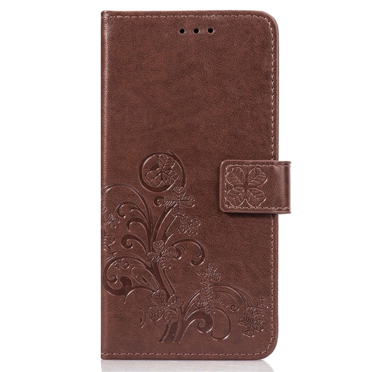 Lucky Clover Pressed Flowers Pattern Leather Case for Huawei Y9 (2019) / Enjoy 9 Plus, with Holder & Card Slots & Wallet & Hand Strap