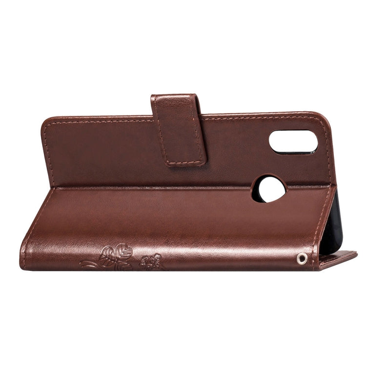 Lucky Clover Pressed Flowers Pattern Leather Case for Huawei Y9 (2019) / Enjoy 9 Plus, with Holder & Card Slots & Wallet & Hand Strap