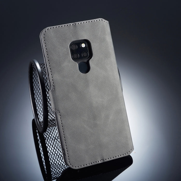 DG.MING Retro Oil Side Horizontal Flip Case for Huawei Mate 20, with Holder & Card Slots & Wallet