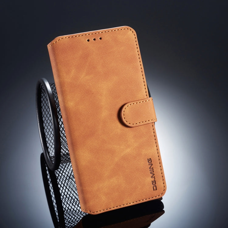 DG.MING Retro Oil Side Horizontal Flip Case for Huawei Mate 20, with Holder & Card Slots & Wallet