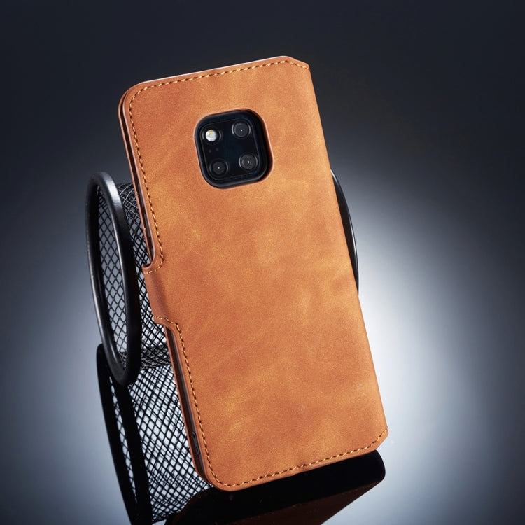 DG.MING Retro Oil Side Horizontal Flip Case for Huawei Mate 20 Pro, with Holder & Card Slots & Wallet
