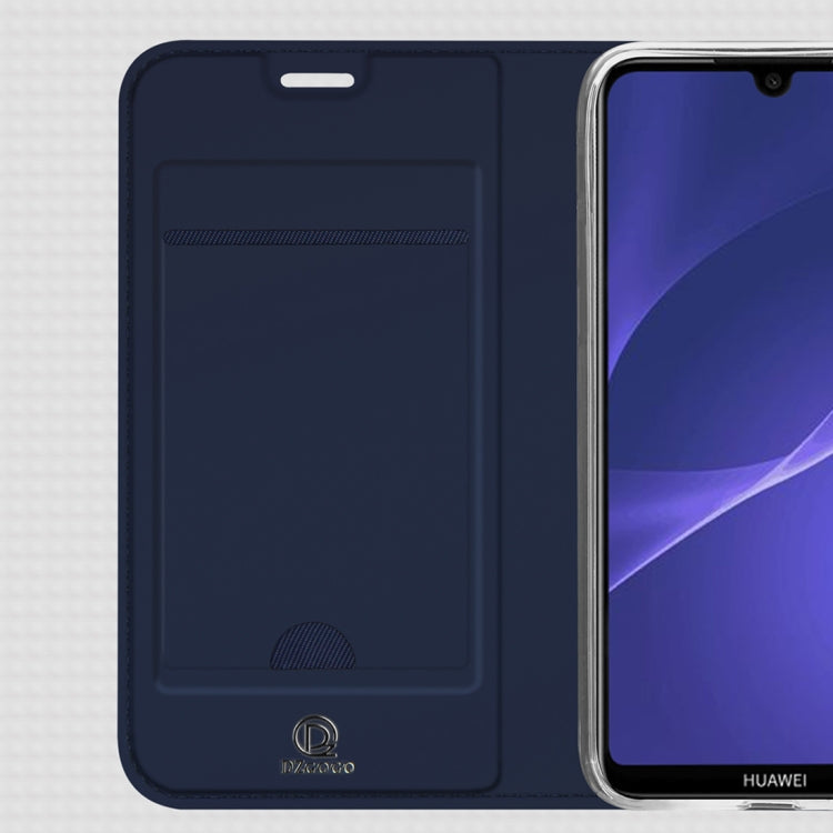 DZGOGO ISKIN Series Slight Frosted PU+ TPU Case for Huawei Y6 (2019) / Honor Play 8A, with Holder & Card Slot