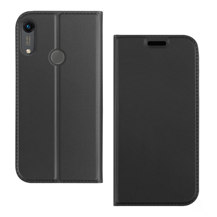 DZGOGO ISKIN Series Slight Frosted PU+ TPU Case for Huawei Y6 (2019) / Honor Play 8A, with Holder & Card Slot