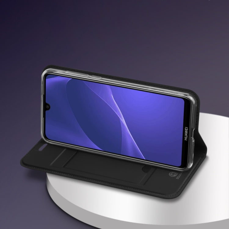 DZGOGO ISKIN Series Slight Frosted PU+ TPU Case for Huawei Y6 (2019) / Honor Play 8A, with Holder & Card Slot