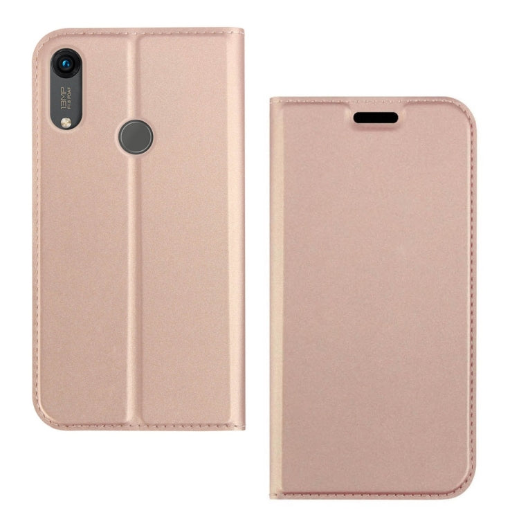 DZGOGO ISKIN Series Slight Frosted PU+ TPU Case for Huawei Y6 (2019) / Honor Play 8A, with Holder & Card Slot