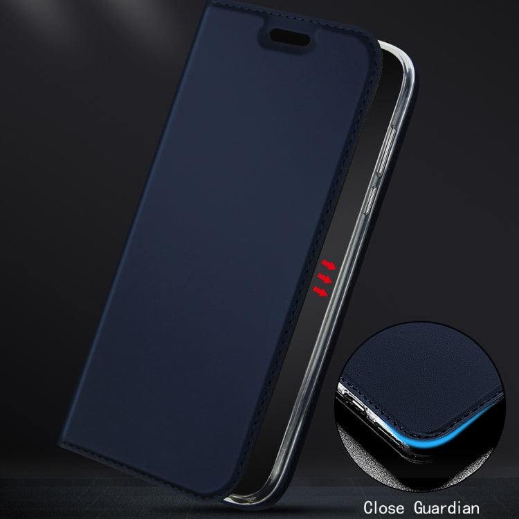 DZGOGO ISKIN Series Slight Frosted PU+ TPU Case for Huawei Y6 (2019) / Honor Play 8A, with Holder & Card Slot