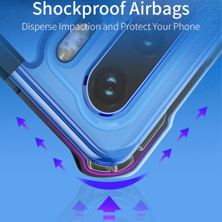 XUNDD Beetle Series Shockproof TPU Protective Case for Huawei P30 Pro, with Ring Holder (Blue)