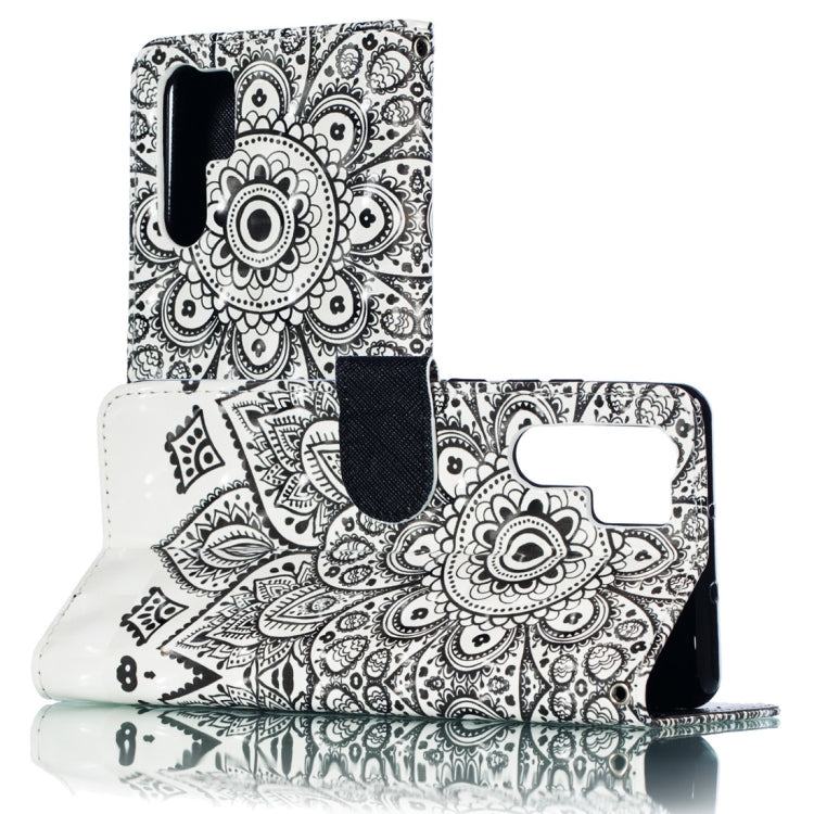 3D Mandala Pattern Horizontal Flip PU Leather Case for Huawei P30 Pro, with Holder & Card Slots & Wallet & Photo Frame