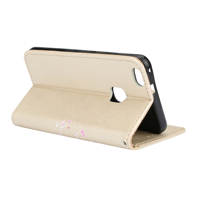 For Huawei P10 Lite Glittery Powder Flamingo Print Horizontal Flip Leather Case with Holder & Wallet & Card Slots & Photo Frame