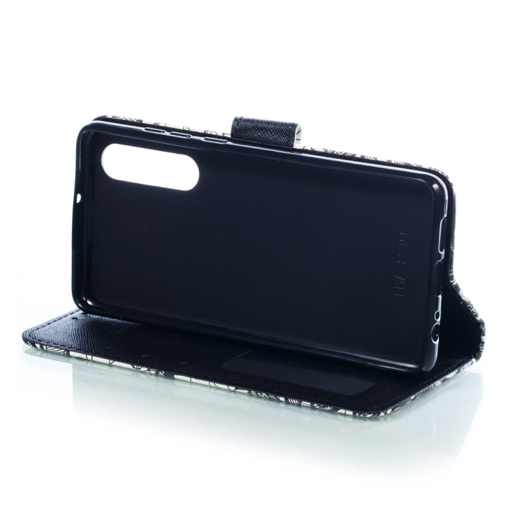 3D Lace Flower Pattern Horizontal Flip PU Leather Case for Huawei P30, with Holder & Card Slots & Wallet & Photo Frame