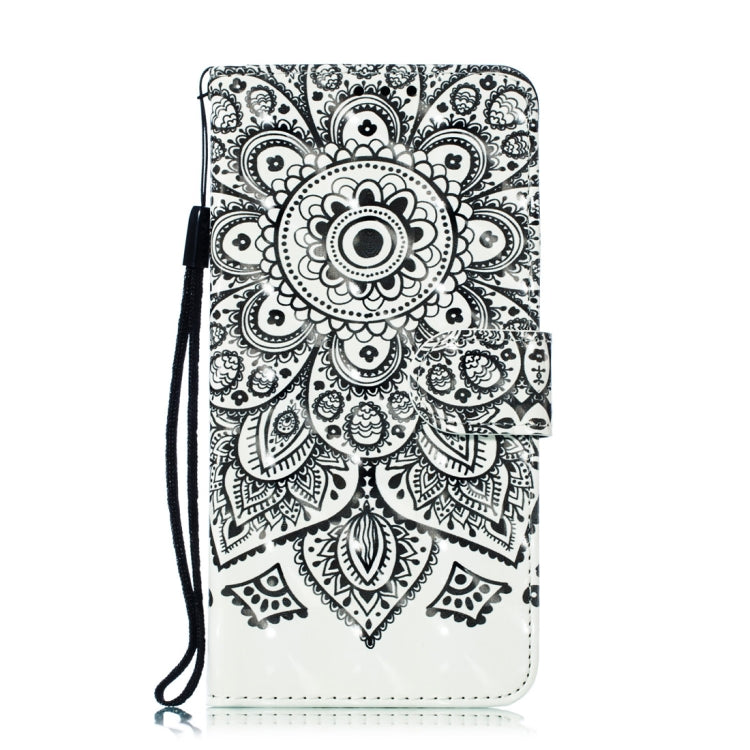 3D Mandala Pattern Horizontal Flip PU Leather Case for Huawei P30, with Holder & Card Slots & Wallet & Photo Frame