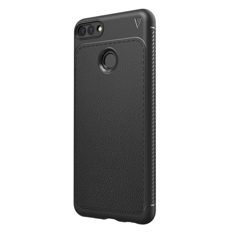 Lenuo Leshen Series for Huawei Y9 (2018)/Enjoy 8 Plus TPU Litchi Texture Dropproof Protective Back Cover Case