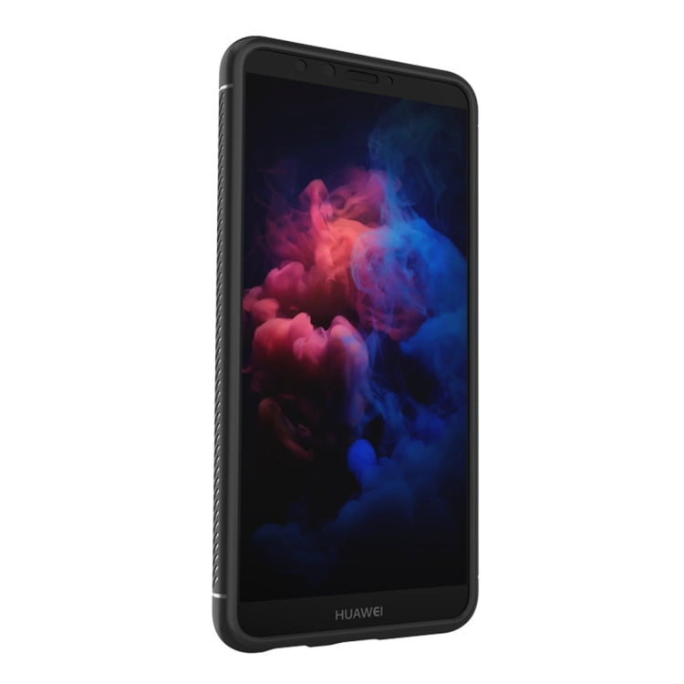 Lenuo Leshen Series for Huawei Y9 (2018)/Enjoy 8 Plus TPU Litchi Texture Dropproof Protective Back Cover Case