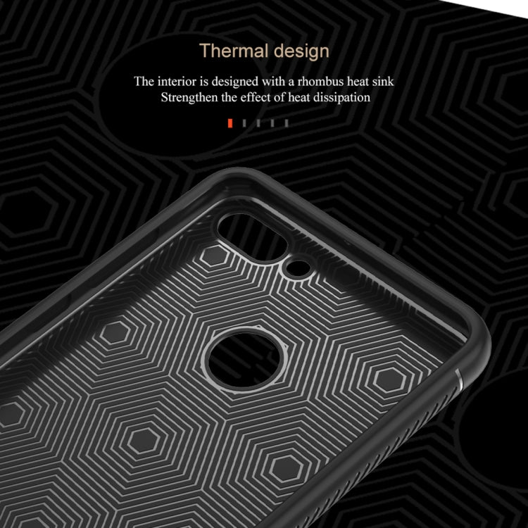 Lenuo Leshen Series for Huawei Y9 (2018)/Enjoy 8 Plus TPU Litchi Texture Dropproof Protective Back Cover Case